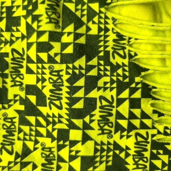 zumba Workout Tank Top in Neon Green Size XS - Picture 7 of 8